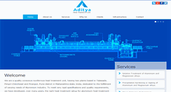 Desktop Screenshot of adityaheatreat.com
